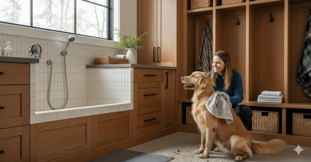 Custom Pet Storage Voth Cabinetry