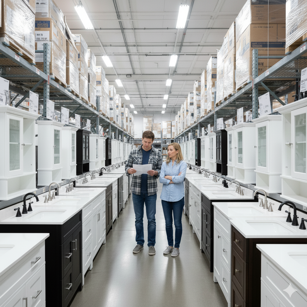 Store-bought vanities